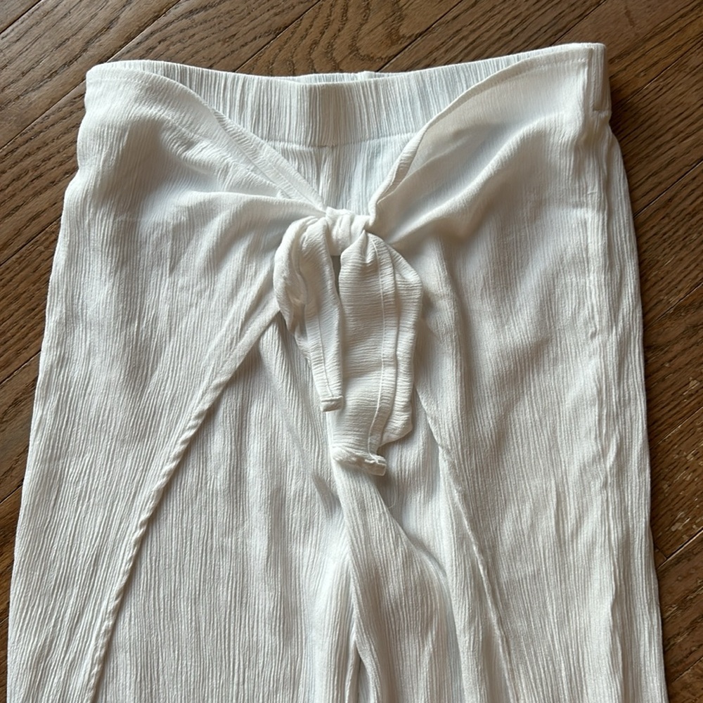 Kona Sol White Swim Coverup Pants - Picture 3 of 10